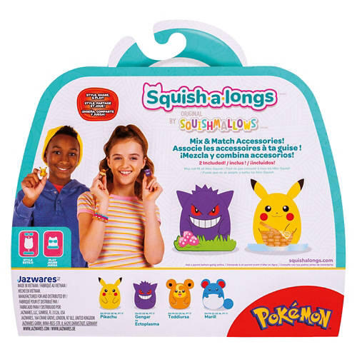 6 Pack Mini Pokémon Squish-A-Longs Set