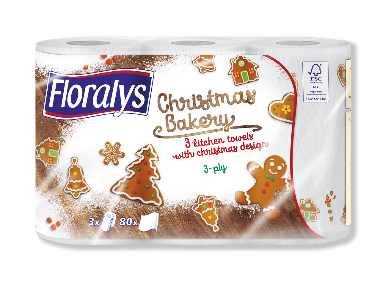 FLORALYS Køkkenrulle 3-lags