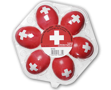 1. August Eier gekocht aus Freilandhaltung