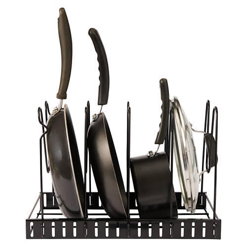 Wire Cabinet Organizer - Pan Organizer, Black