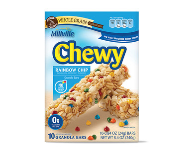 Millville Rainbow Chip Granola Bars