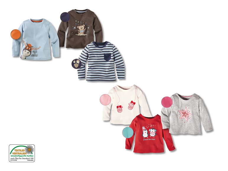 Langarmshirts, 2er
