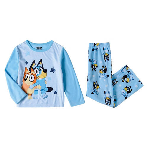 2 Piece Toddler Fleece Pajama Set - Bluey, 3T
