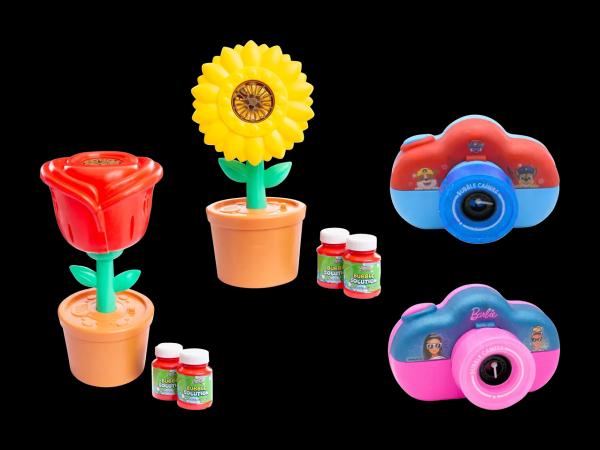 Assortiment d'articles pour bulles de savon