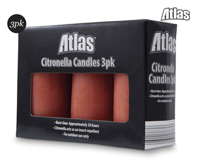 Citronella Candles 3pk