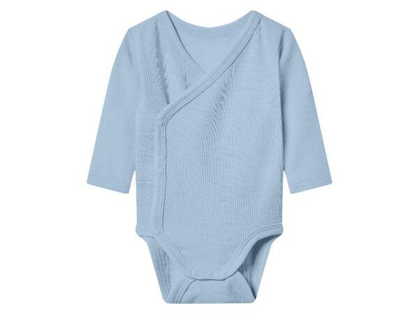 Dětské zavinovací body s dlouhými rukávy z merino vlny a hedvábí