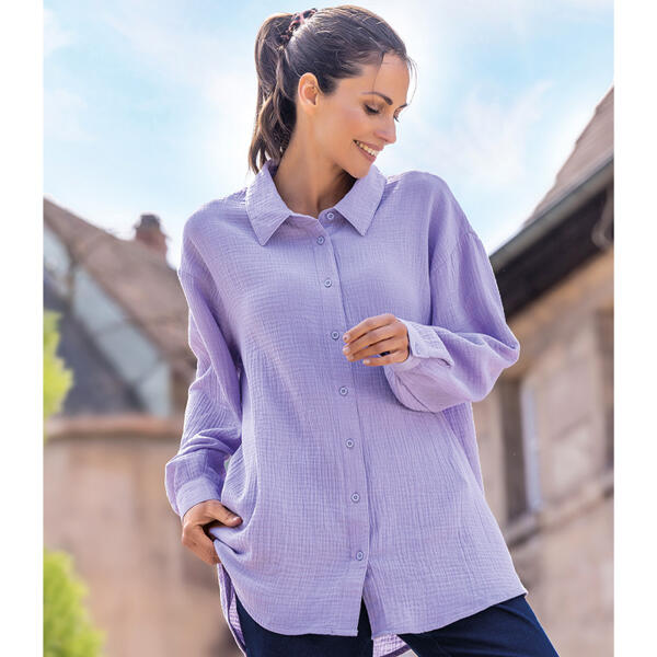 Musselin-Longbluse