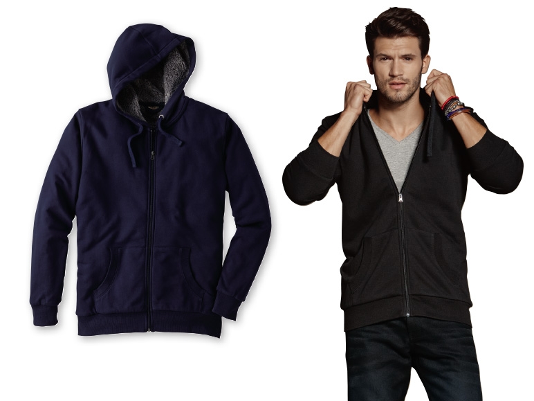 Livergy Casual(R) Men's Lined Tracksuit Jacket with Hood