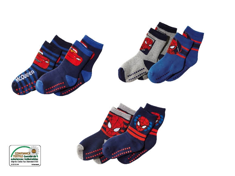 Chaussettes peluche, 2 paires
