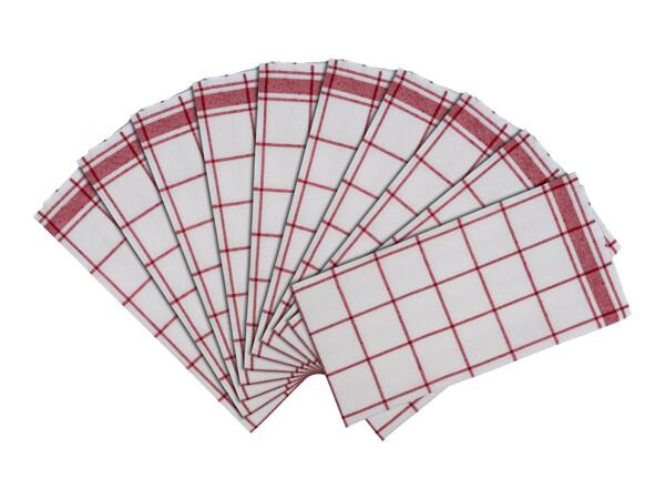 W5 Red Tea Towels - 10 Pack