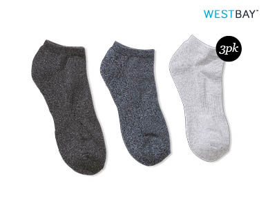 Mens Low Cut Ped Socks 3pk