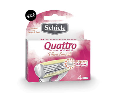 Schick Quattro Replacement Cartridges 4pk
