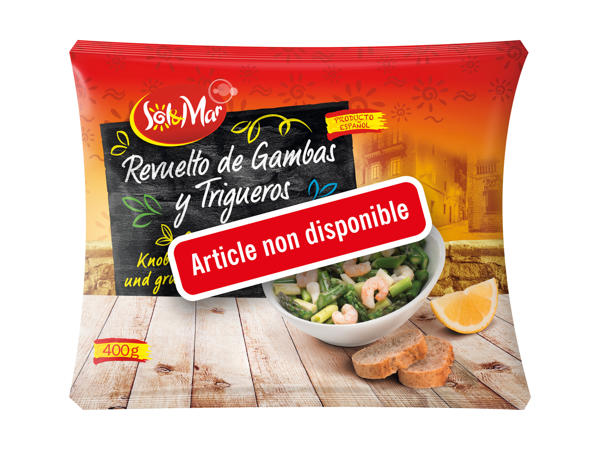 Crevettes aux asperges vertes