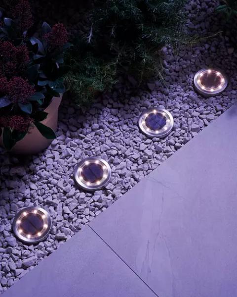 Solar Path Disc Lights 4 Pack