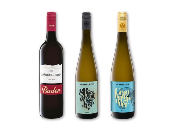 Spätburgunder Bade eller Riesling og Weinburgunder