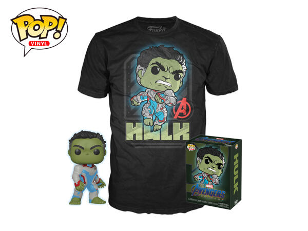 Funko Pop Avengers or Ghostbusters Vinyl Figure & T-Shirt Set