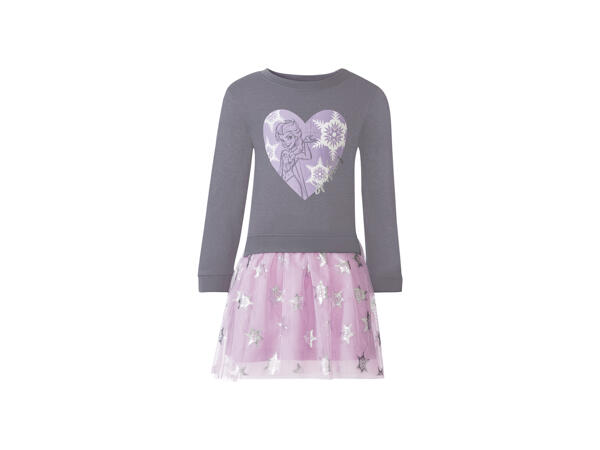 Girls' Sweatshirt Dress "Frozen, Minnie"