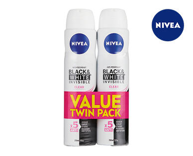 Nivea Invisible Black & White APD 2 x 150g