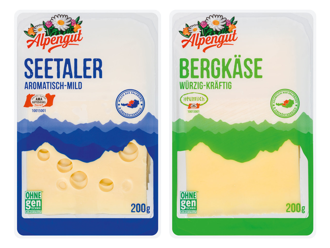 ALPENGUT Bergkäse/Seetaler in Scheiben