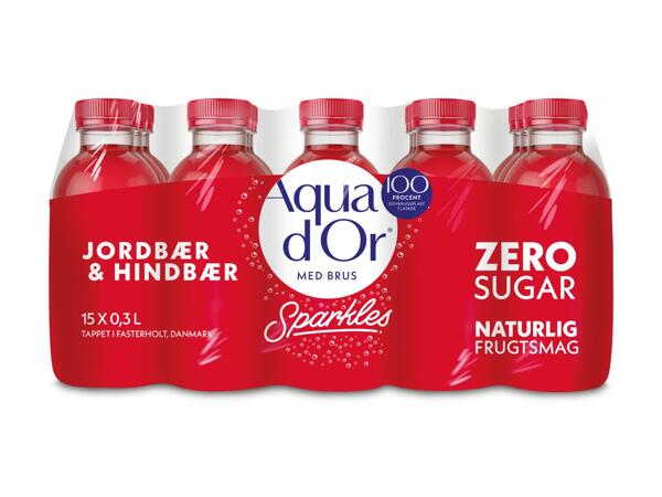 Aqua d‘Or jordbær/​hindbær eller fersken ice tea
