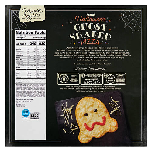 Halloween Ghost Shaped Cheese Pizza, 13.96 oz