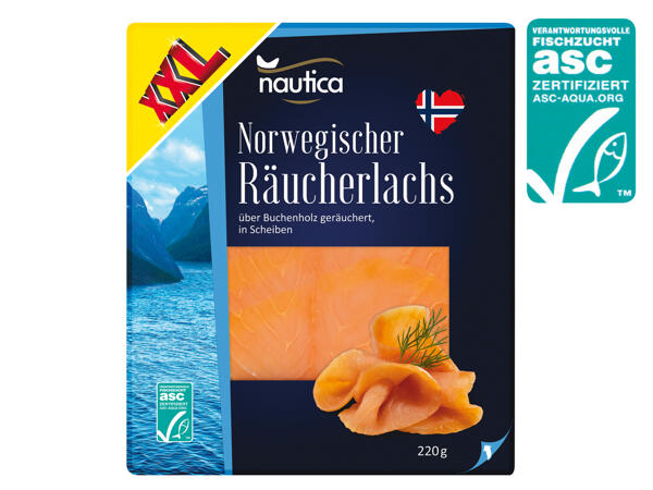 ASC Norwegischer Räucherlachs 200 g + 20 g gratis