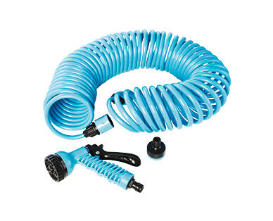 Coiled Garden Hose Set 15m