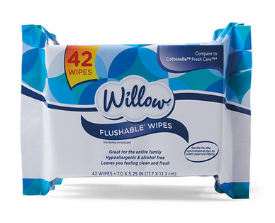 Willow Flushable Wipes