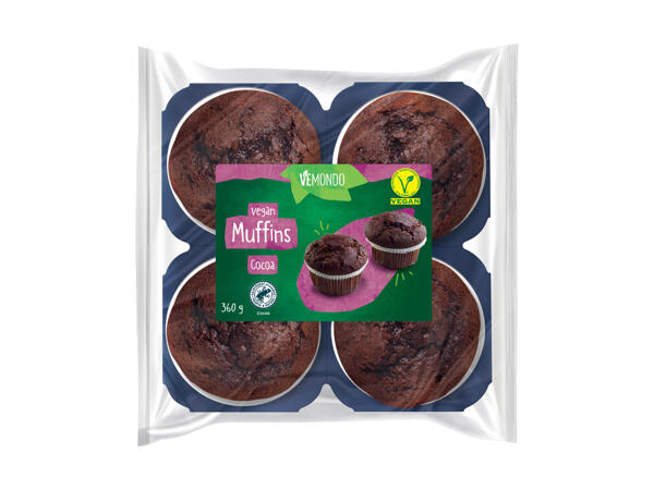 Muffin al cioccolato vegani