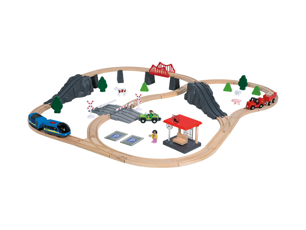 Playtive Junior Wooden Railway Set1
