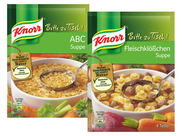 Knorr Bitte zu Tisch Suppen