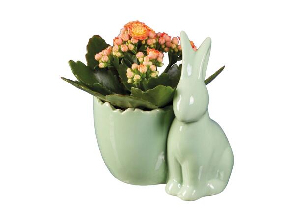 Easter Ceramic Bunny/​Chicken Plant