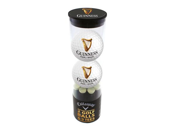 Guinness 2 Golf Ball & Tee Set