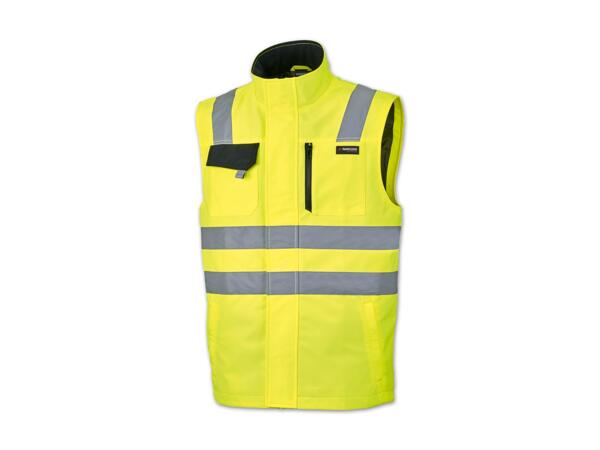 Herren Softshell-Warnweste