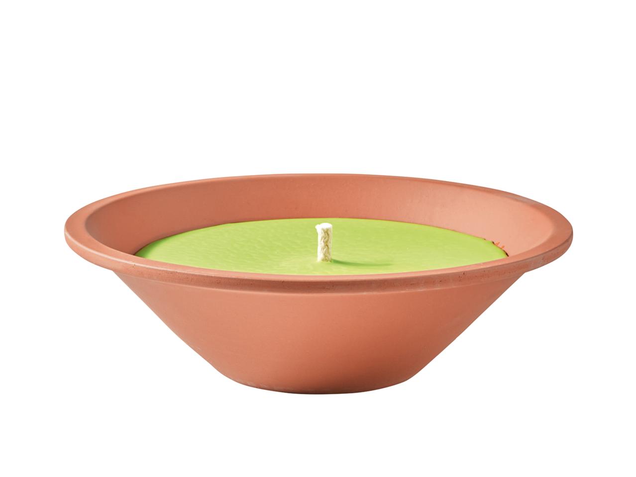 Melinera Citronella Candle in an Earthenware Bowl1