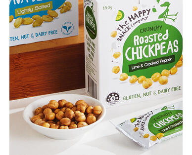 The Happy Snack Company Roasted Chickpeas 6 x 25g