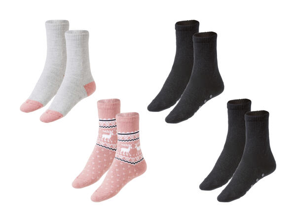 Chaussettes thermorégulatrices avec ABS, 2 paires