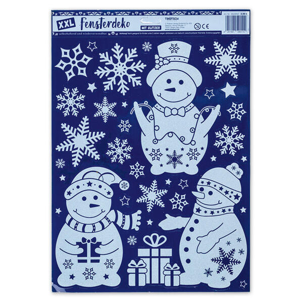 Winterliche Wand- und Fensterdeko