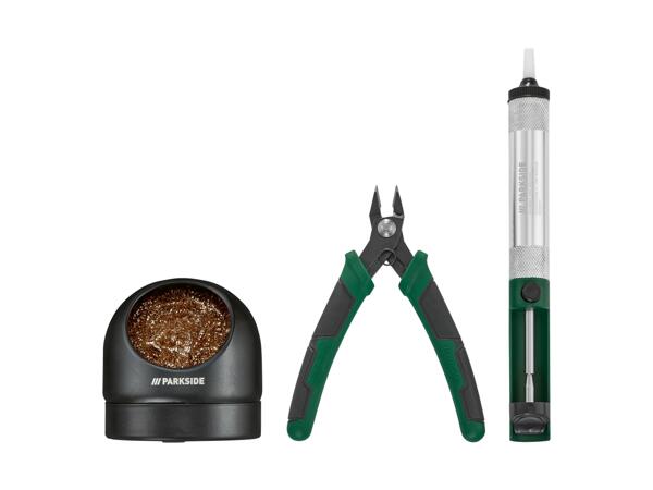 Soldering Mat & Iron Stand or Desoldering Pump, Tip Cleaner & Side Cutter Set