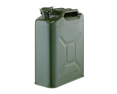 20L Metal Jerrycan with Pouring Spout - Aldi - Australia - Specials archive