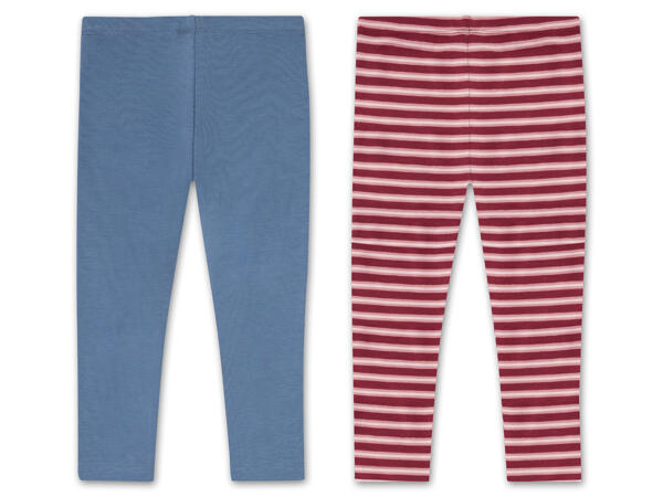 Mädchen Leggings, 2 Stück