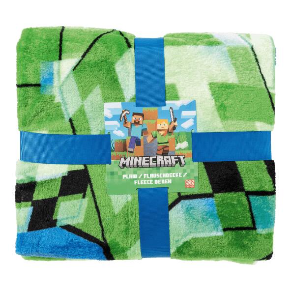 POKEMON/MINECRAFT(R) Plaid ou coussin (moulé)