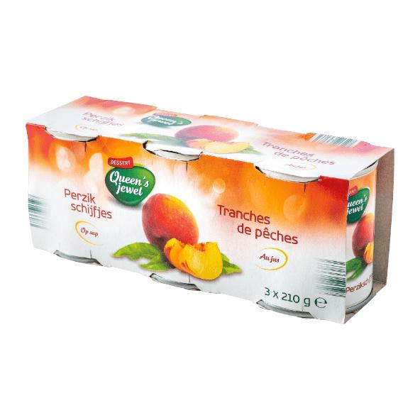 Perzikschijfjes, 3-pack