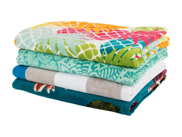 Drap de plage en velours