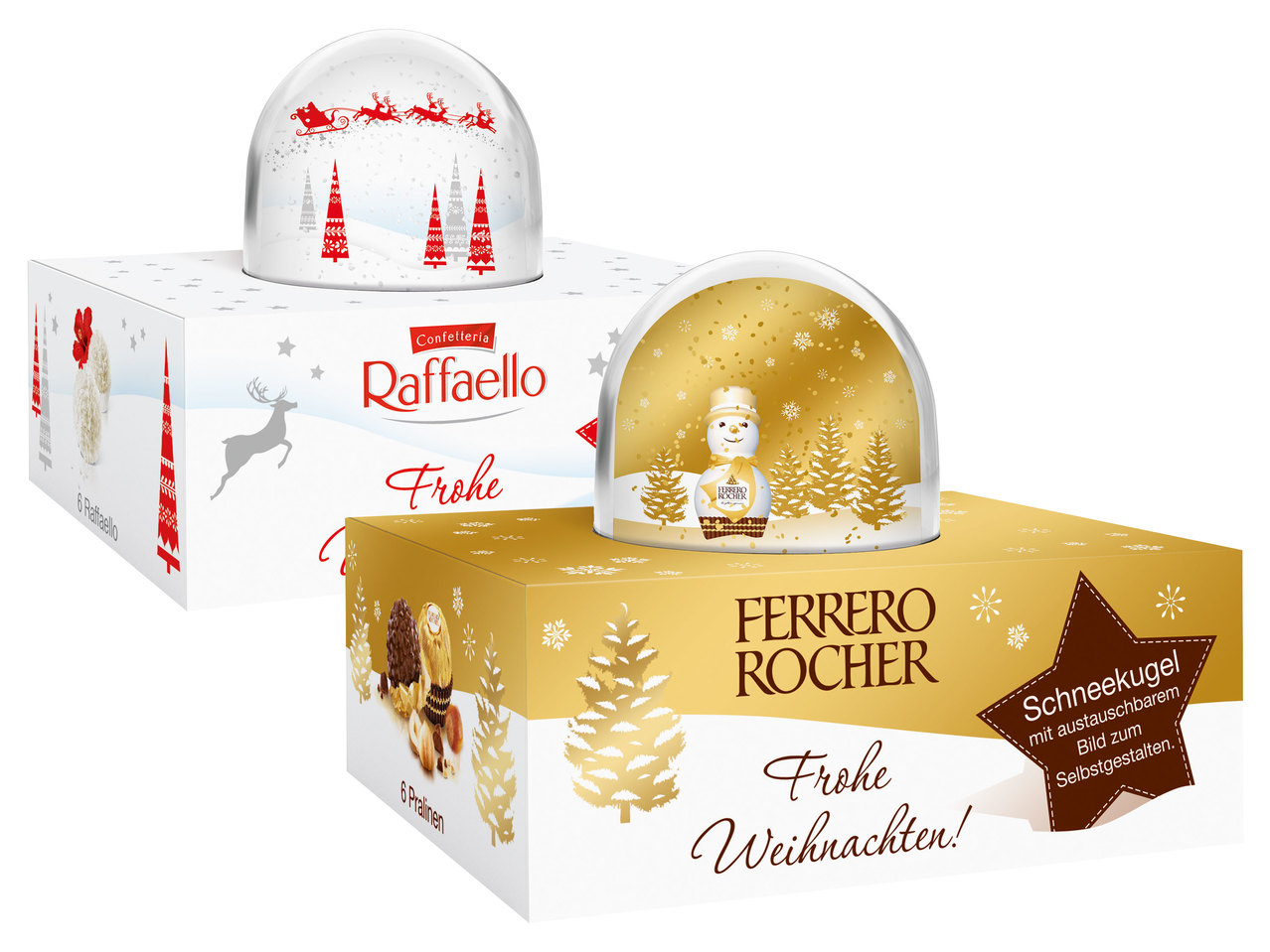 FERRERO Pralinen mit Schneekugeln
