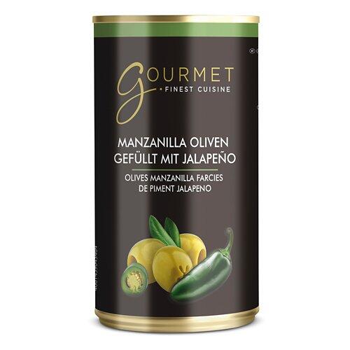 GOURMET Gefüllte Oliven in der Dose, Jalapeno