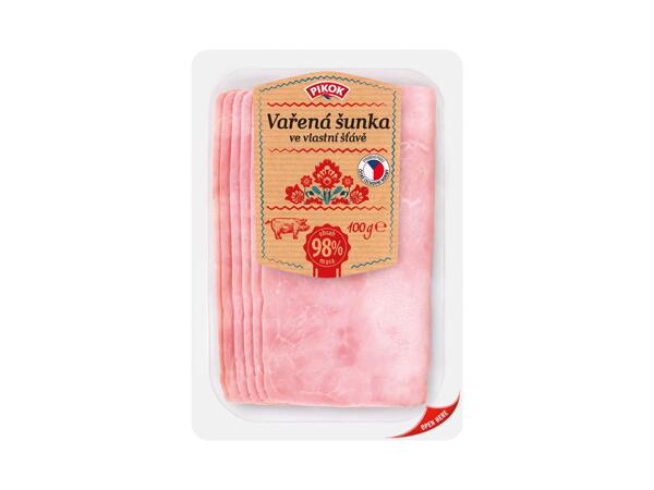 VAŘENÁ ŠUNKA VE VLASTNÍ ŠŤÁVĚ