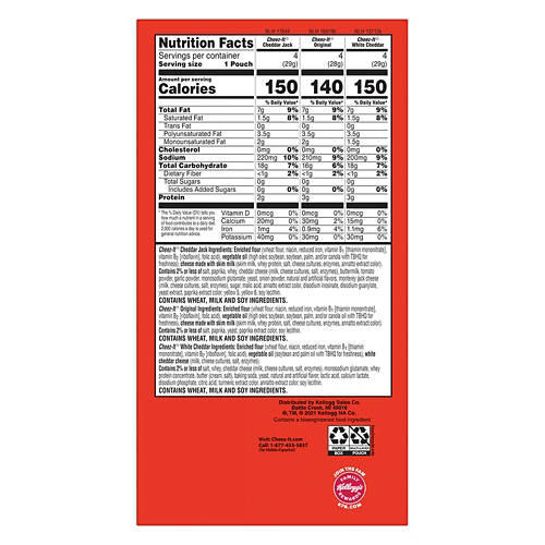 Variety Baked Crackers Portion Packs, 12 count