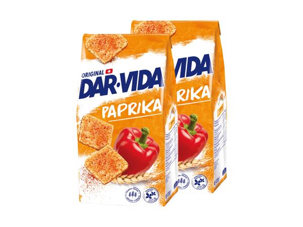 Crackers paprika DAR-VIDA, pack de 2