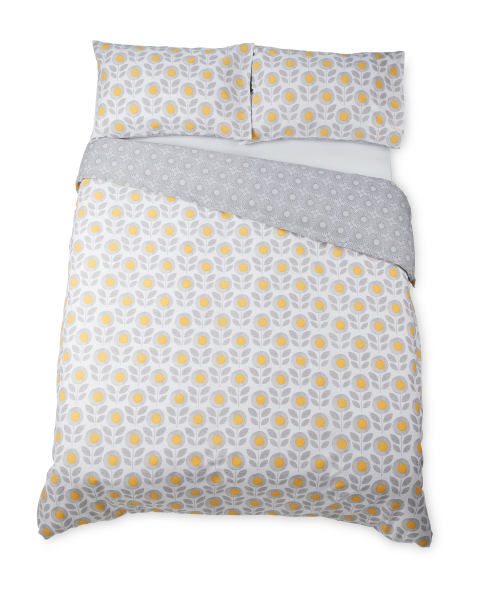 King Printed Duvet Set Floral